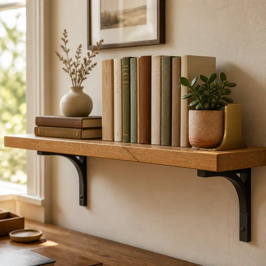 Bracketed shelf