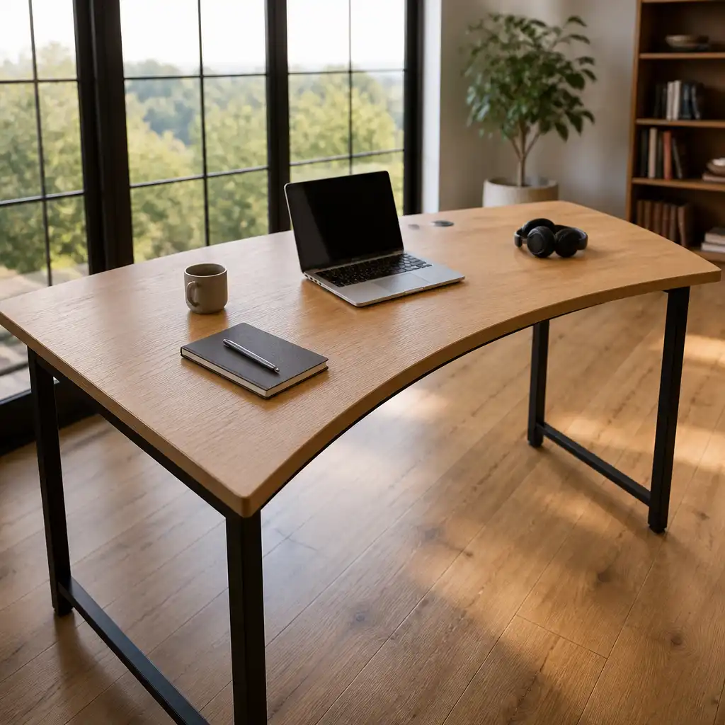 Curved desk