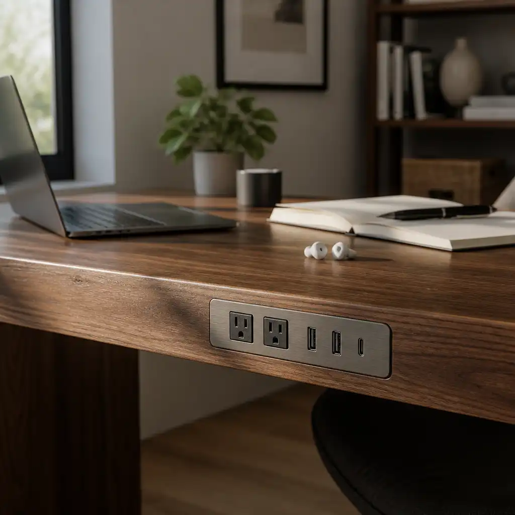 Yes, built-in outlets