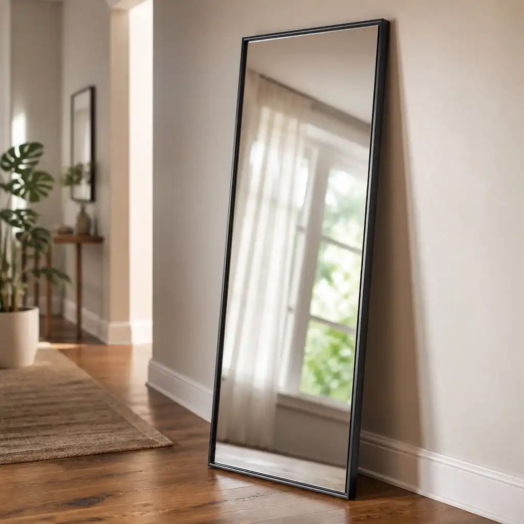 Leaning mirror