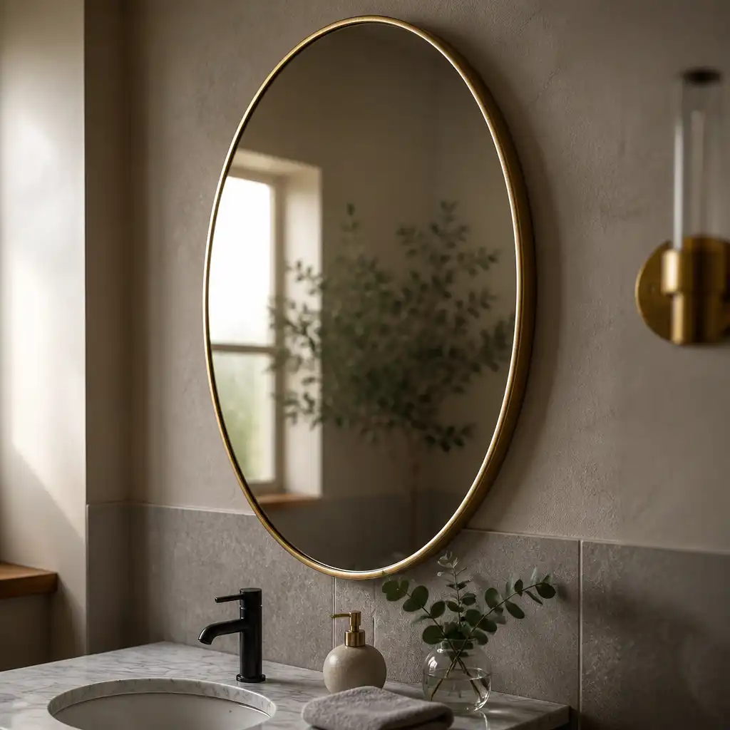 Oval mirror