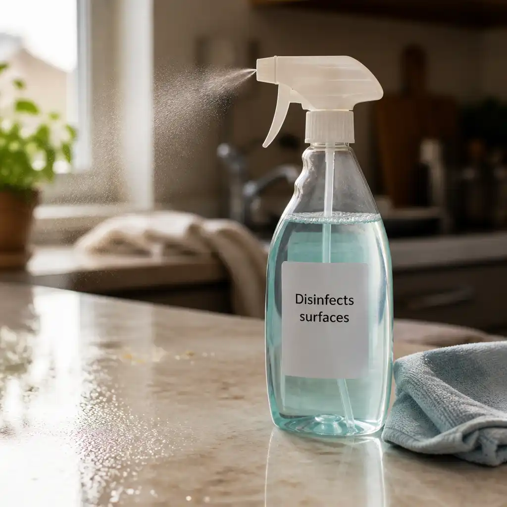 Disinfects surfaces