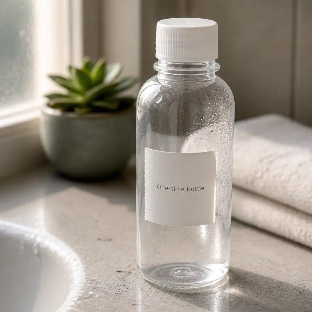 One-time bottle