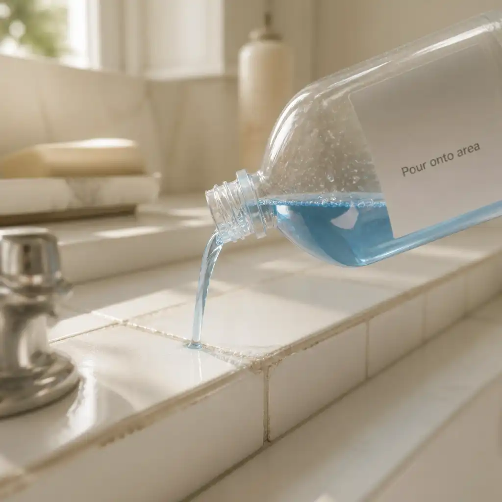 Pour onto area