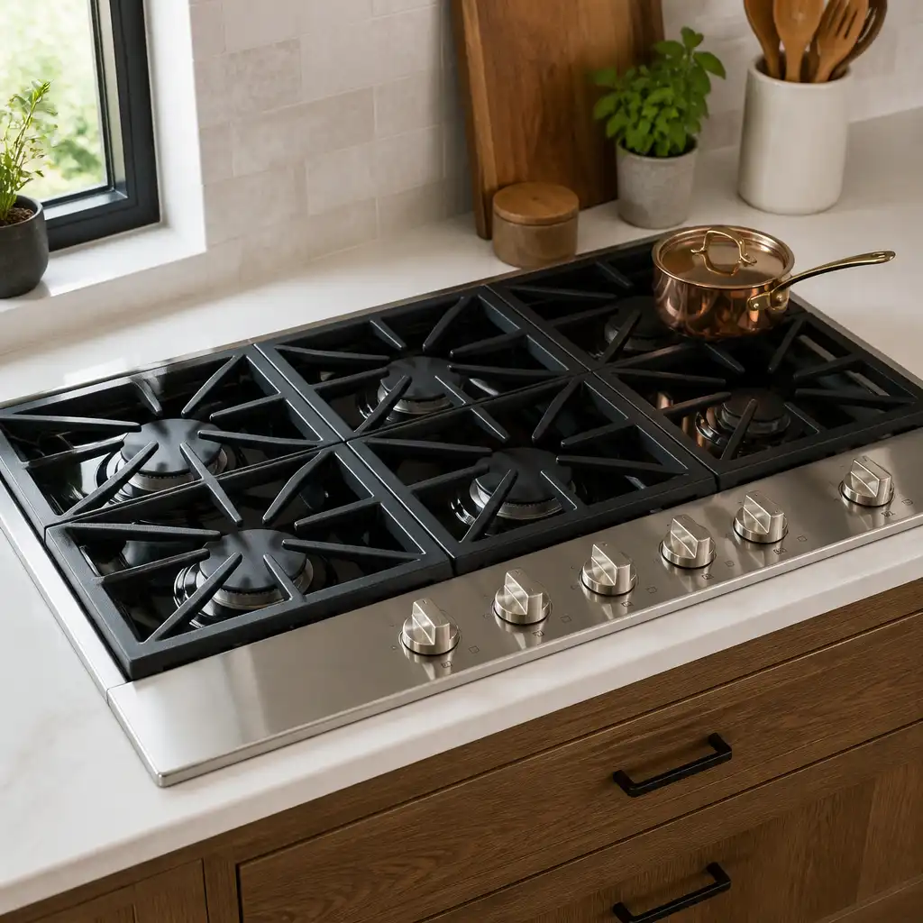 Six burners