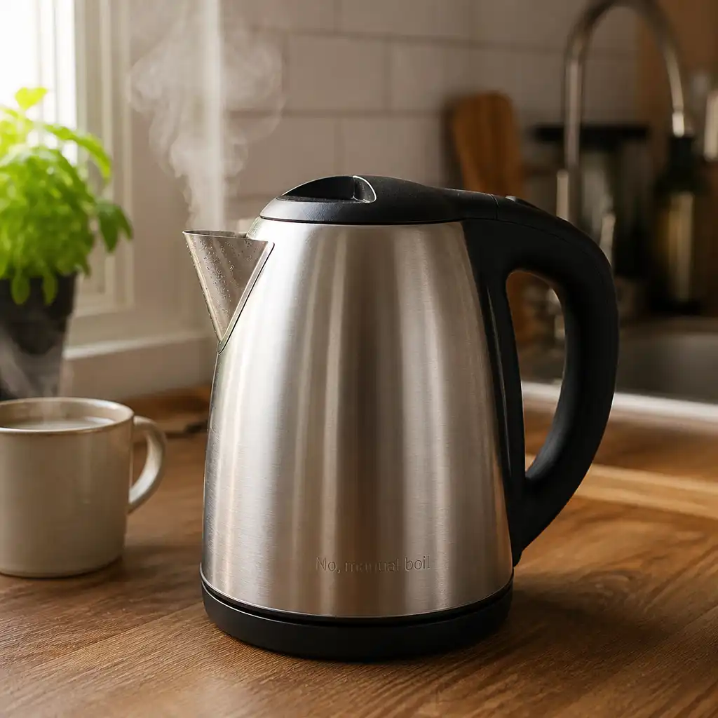 No, manual boil