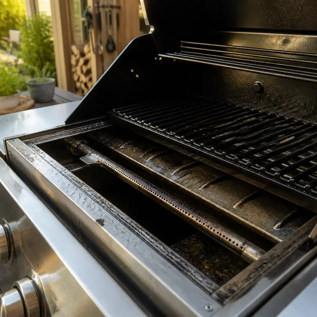 No grease tray