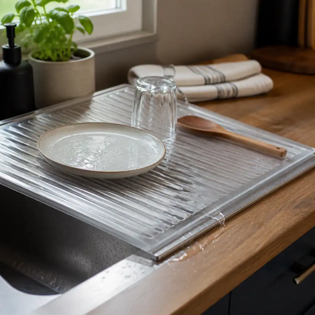Sloped drain board