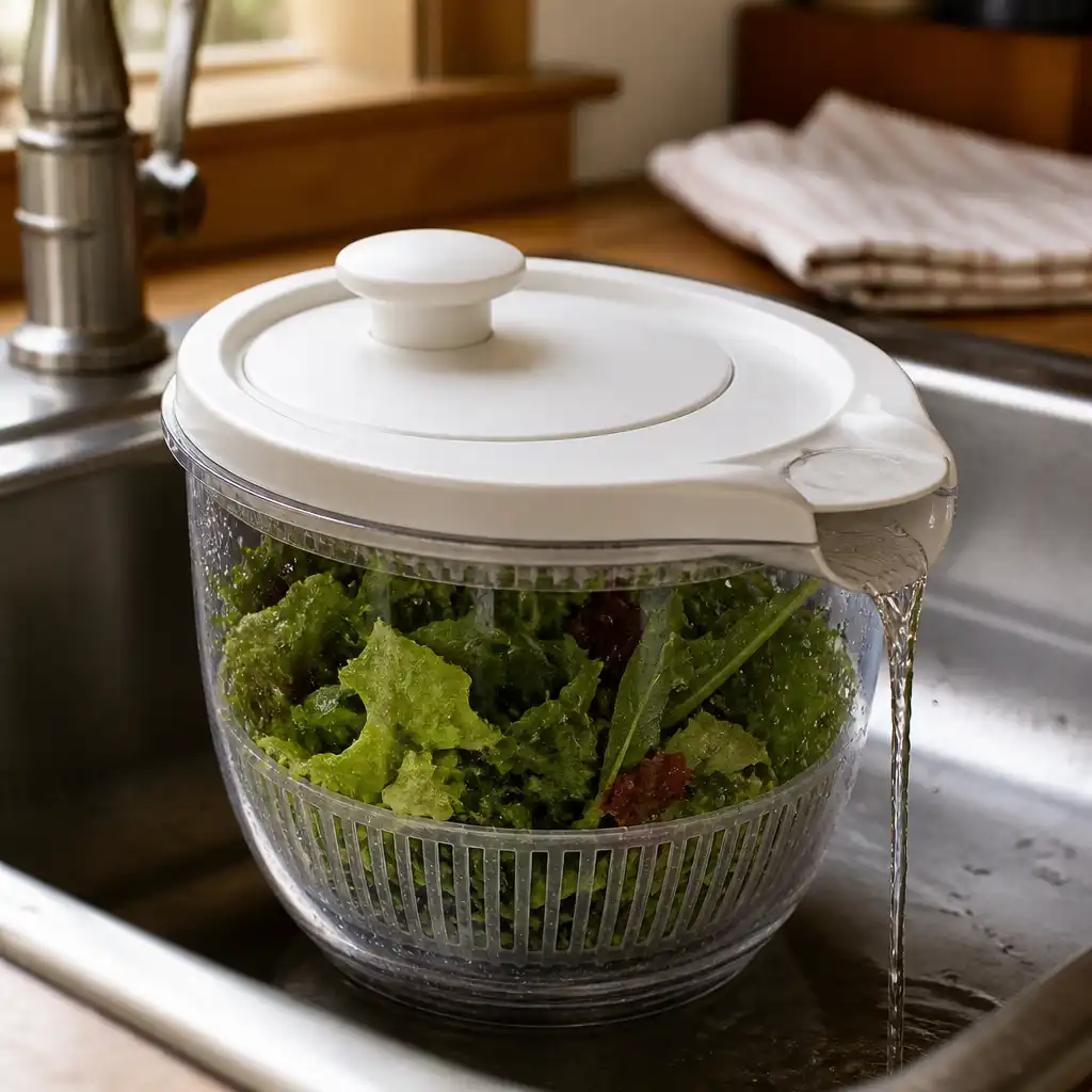 Built-in spout