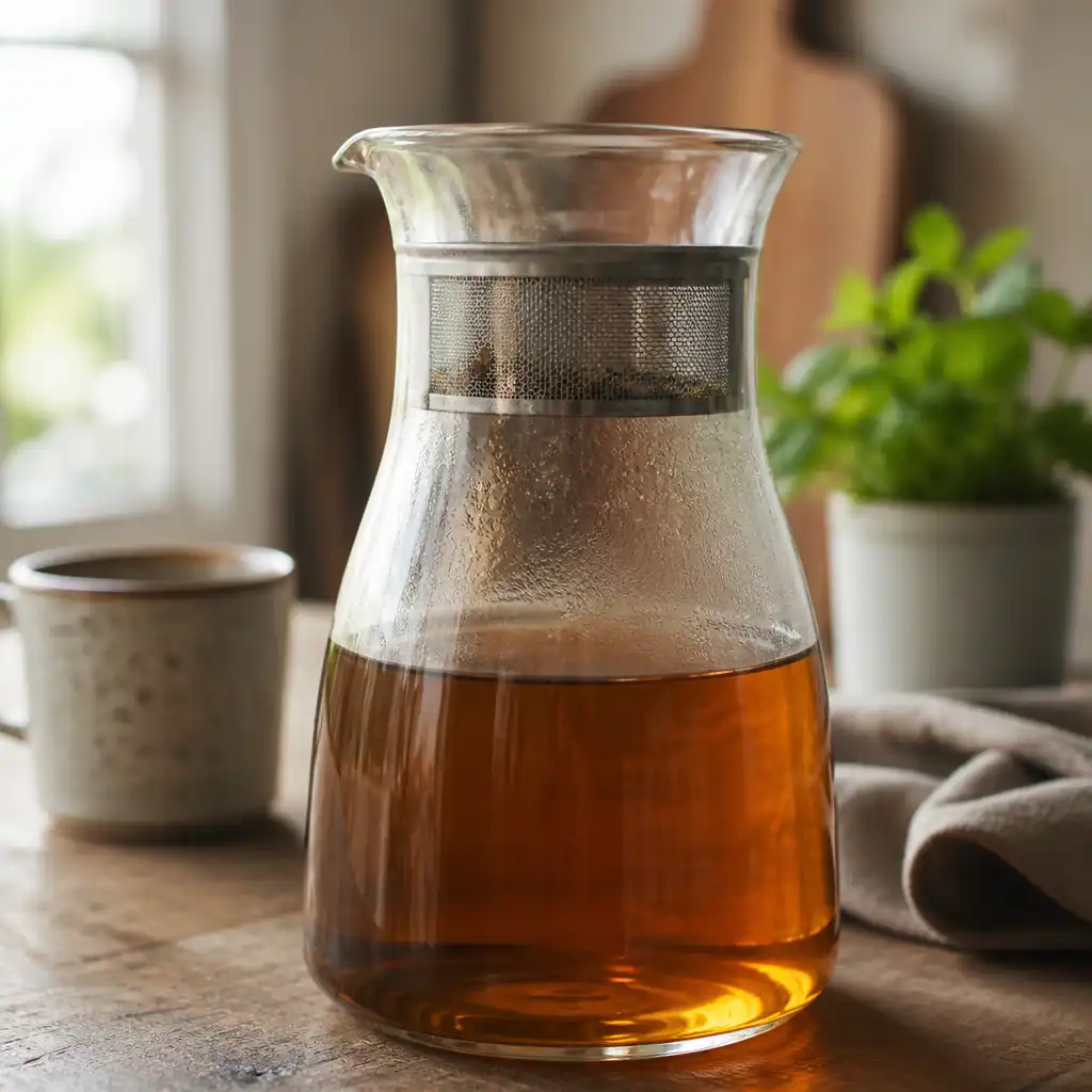 Built-in strainer