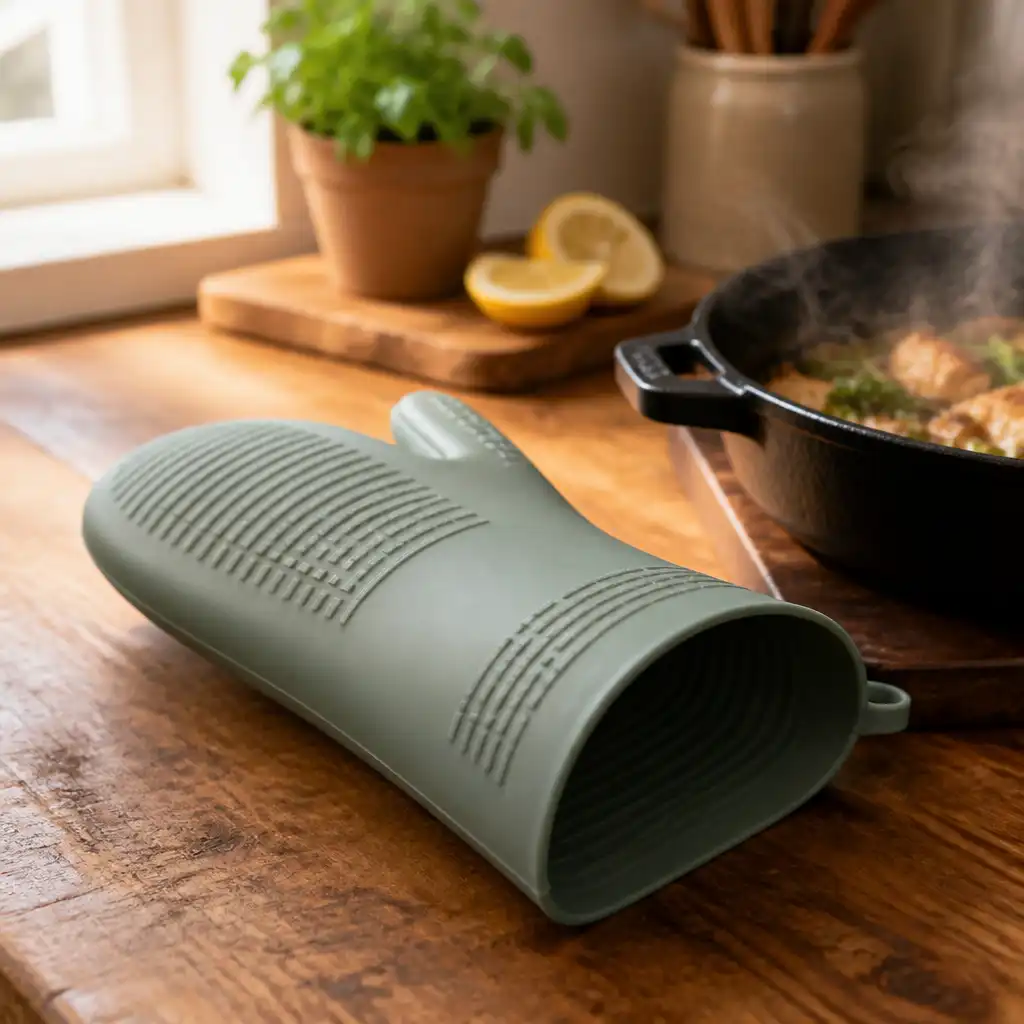 Silicone mitt