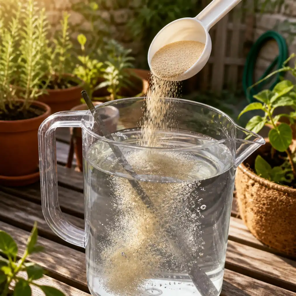 Powder in water