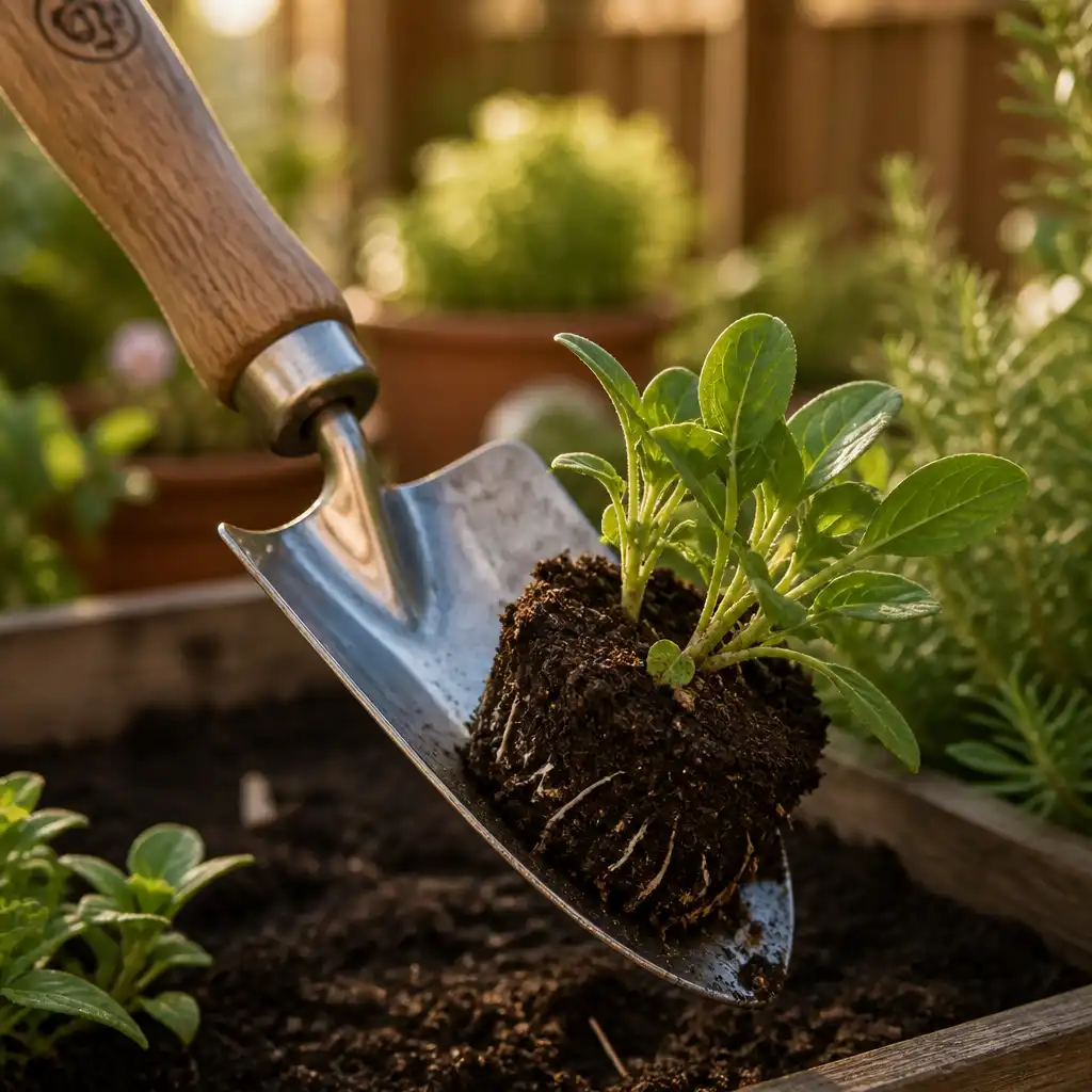 Transplanting blade