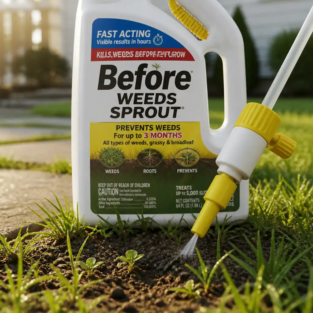 Before weeds sprout