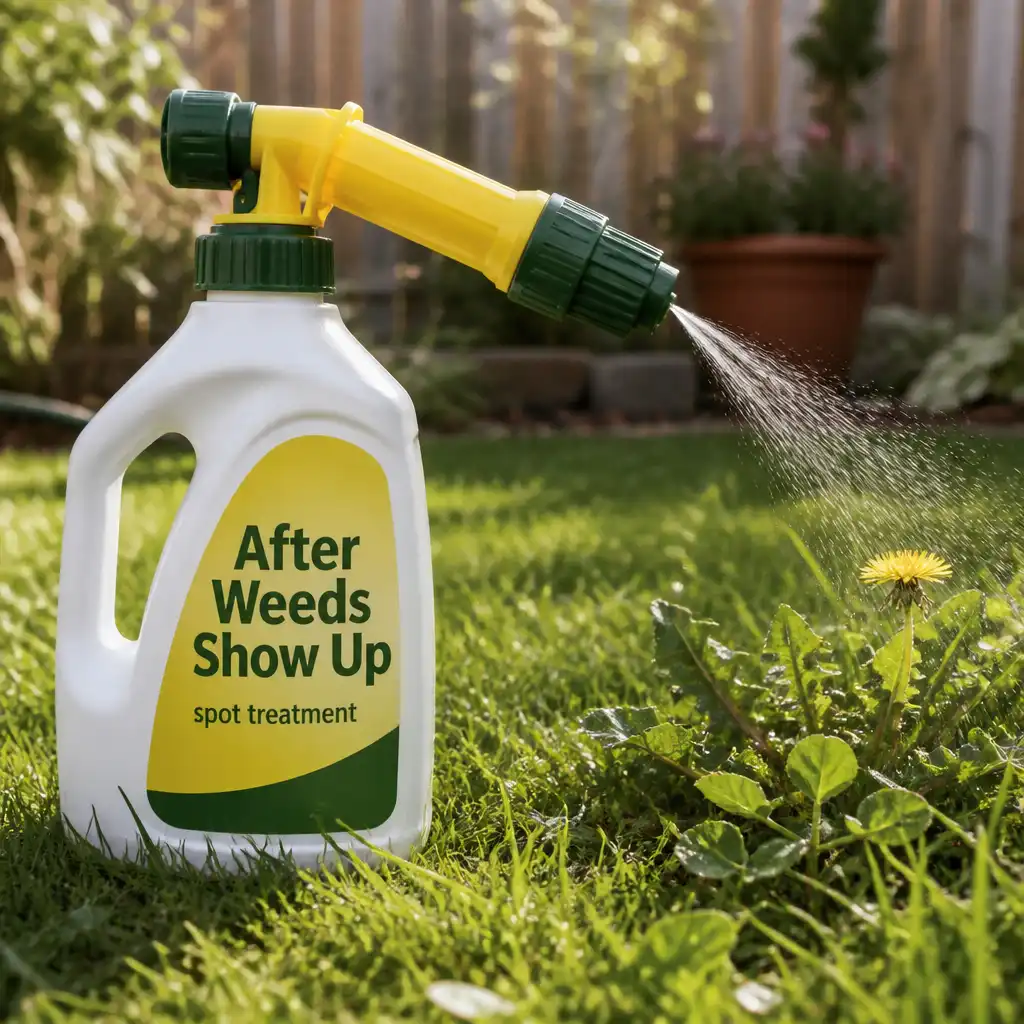 After weeds show up