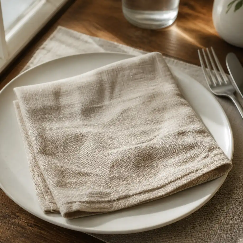 Square napkins