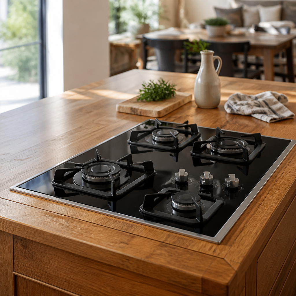 Without downdraft ventilation