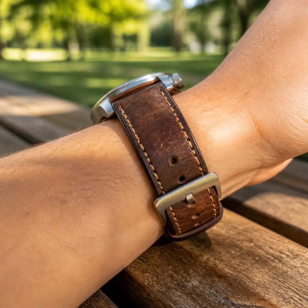 Leather strap