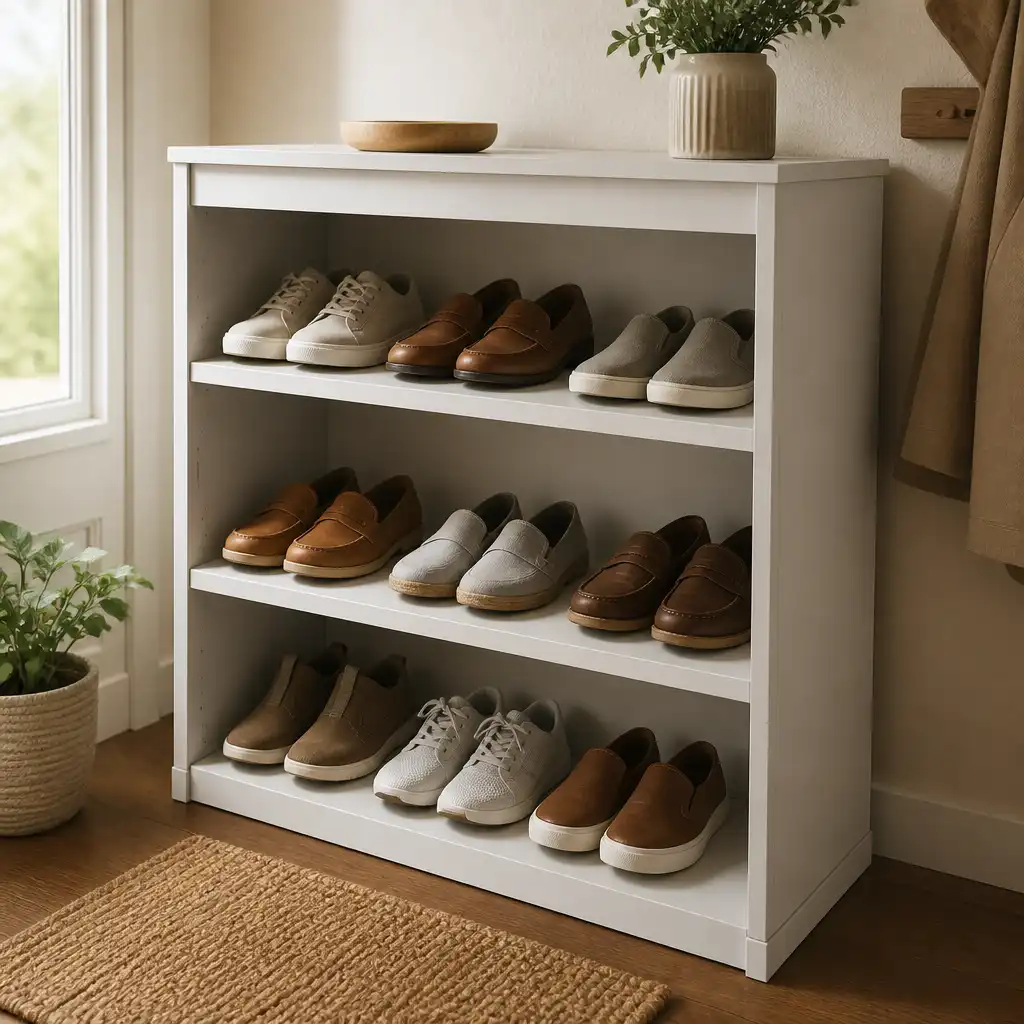 Three shelves