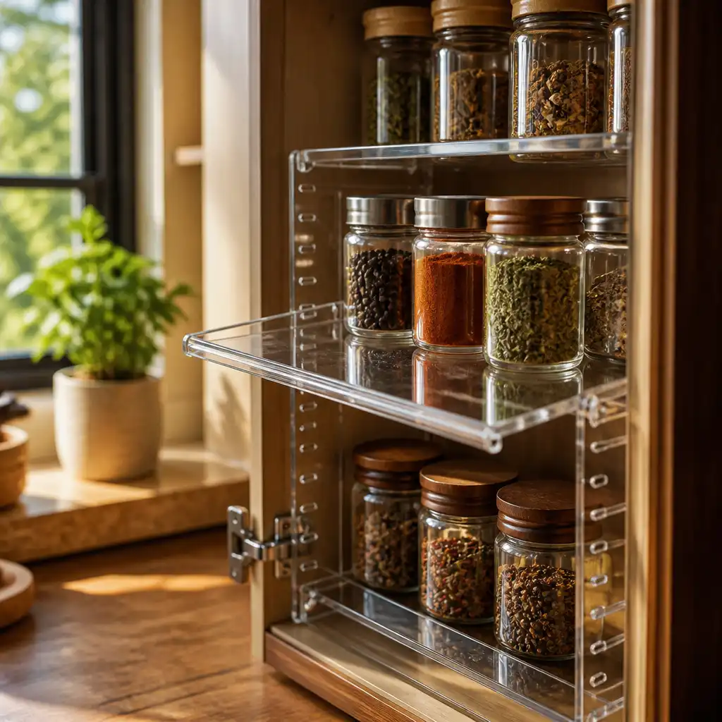 Yes, adjustable shelves